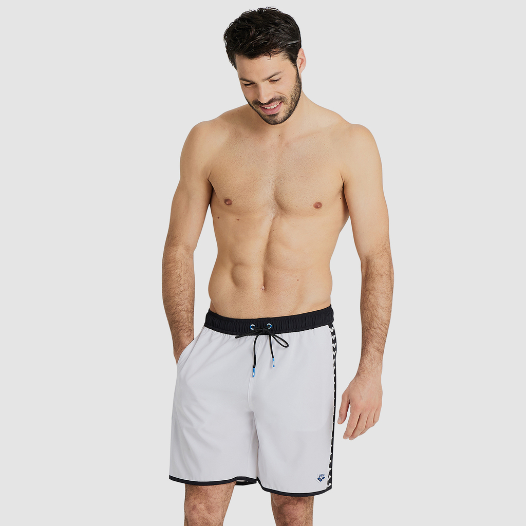 Arena Icons Team Stripe Unisex Bermuda in WEISS