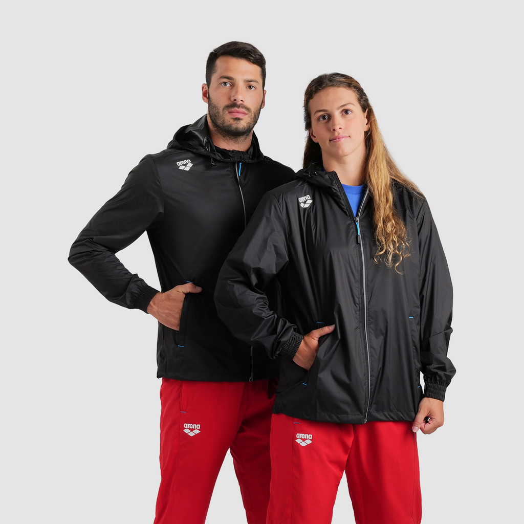 Arena Team Windbreaker Solid in SCHWARZ