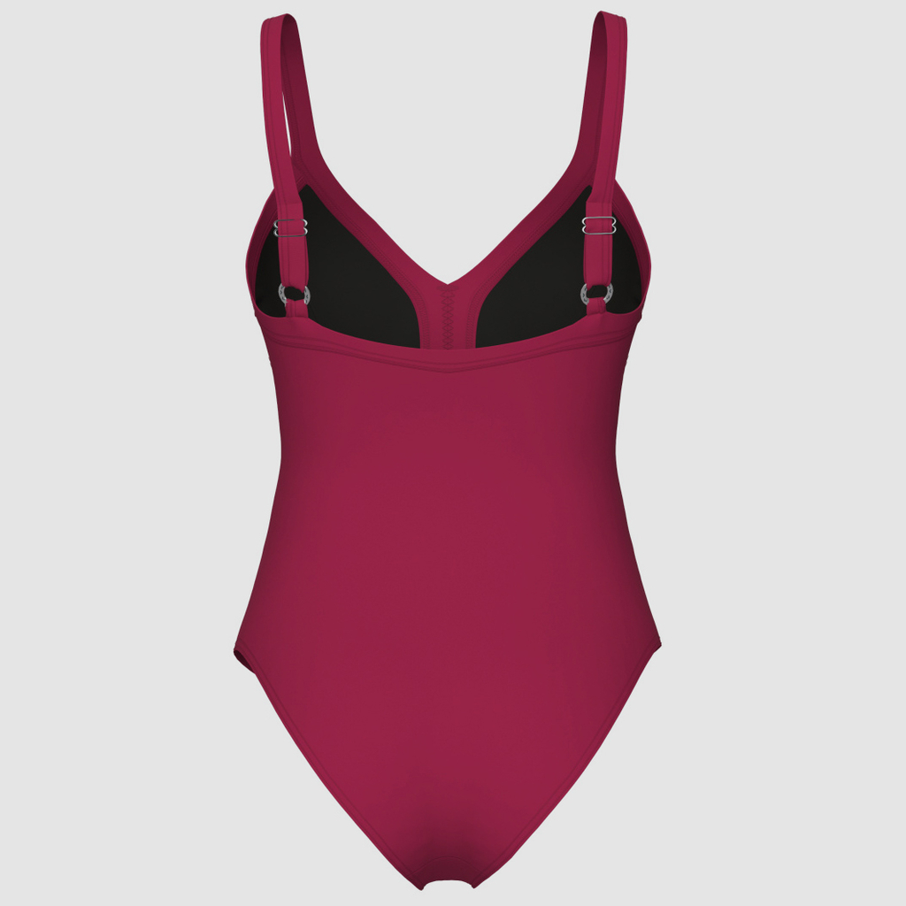 Arena W Arena Swimsuit Lara Soft Curve Back C Cup Figurformender Badeanzug in ROT