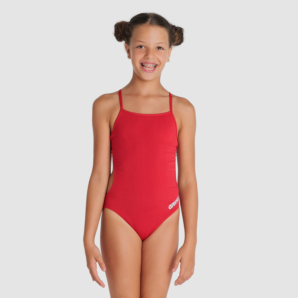 Arena Team Swimsuit Challenge Solid Badeanzug in ROT