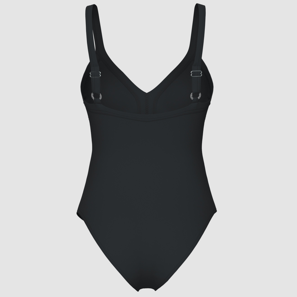 Arena W Arena Swimsuit Lara Soft Curve Back C Cup Figurformender Badeanzug in GRAU