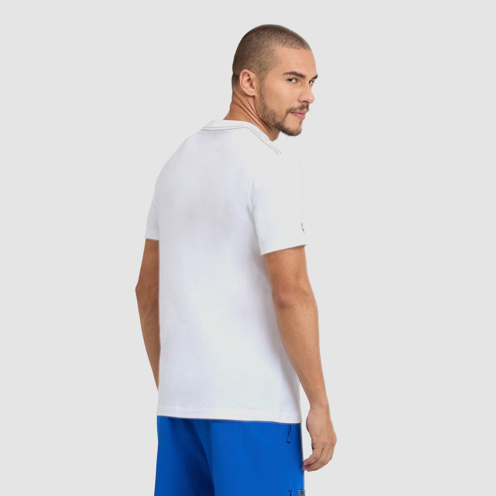 Arena T-Shirt Solid Cotton in WEISS