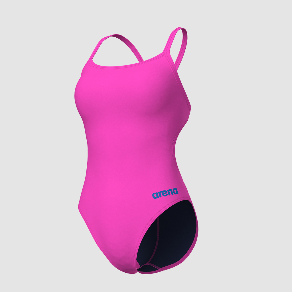 Arena Team Swimsuit Challenge Solid Badeanzug in PINK