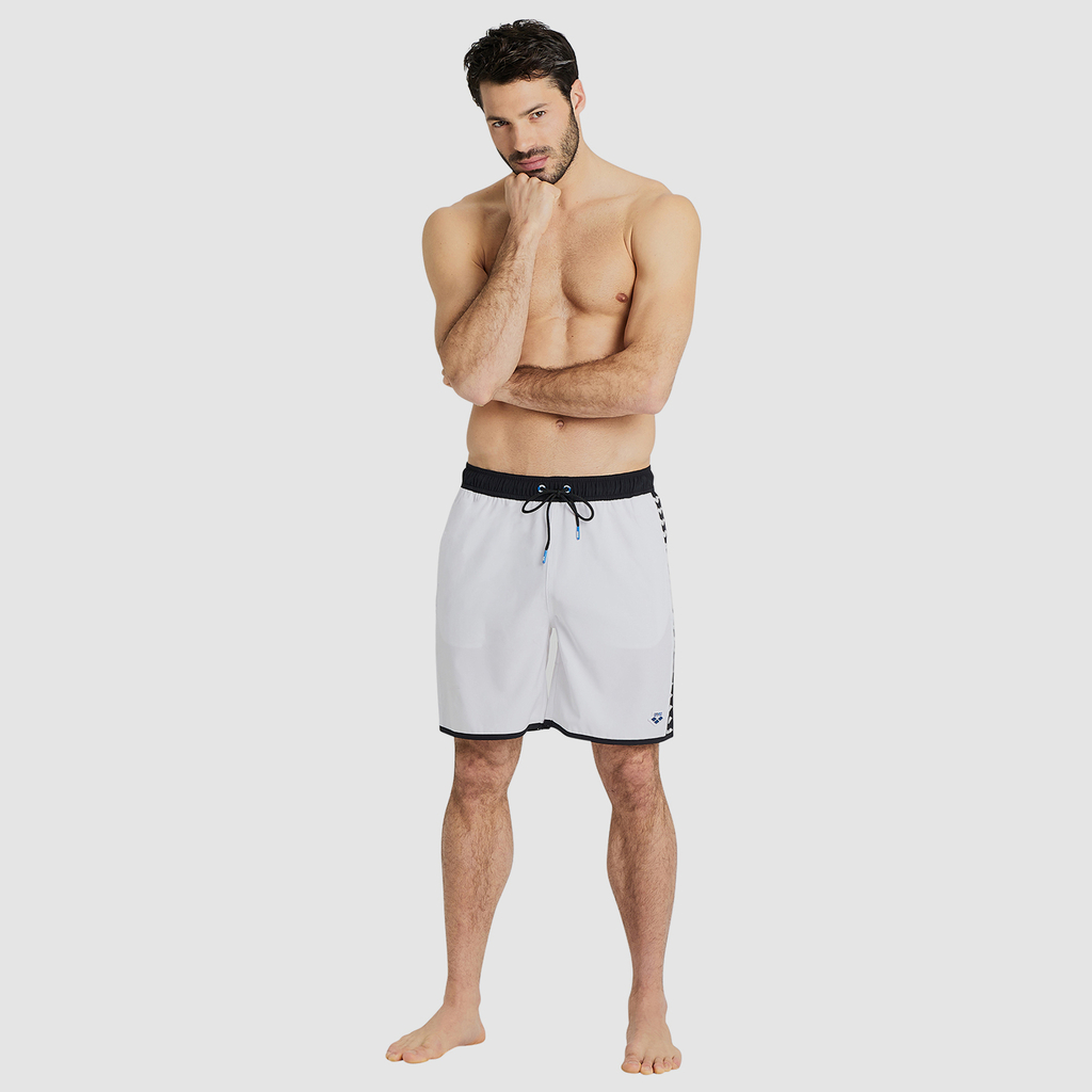 Arena Icons Team Stripe Unisex Bermuda in WEISS