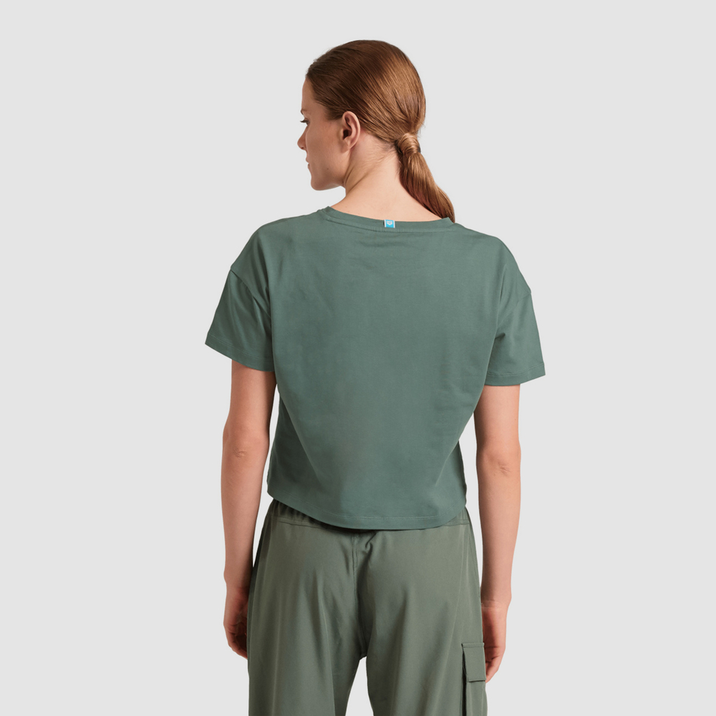 Arena W Arena Crop Tee Printed T-Shirt in GRÜN