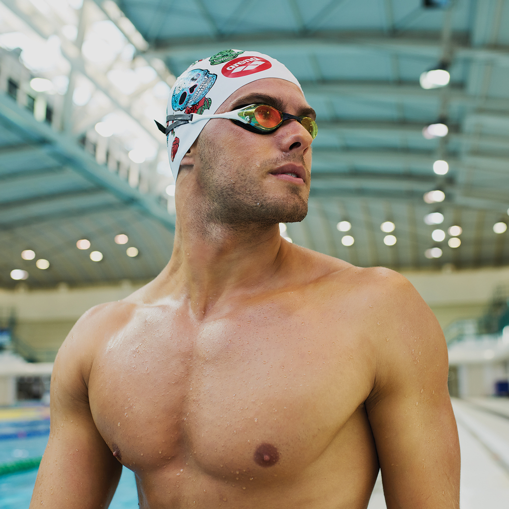 Arena Cobra Swipe Mirror Schwimmbrille in GELB