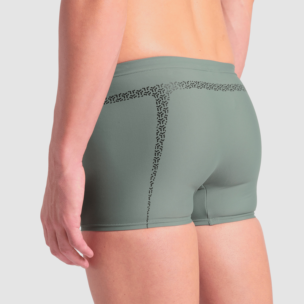 Arena M Arena Pro_File Swim Short Graphic Swim Short in GRÜN