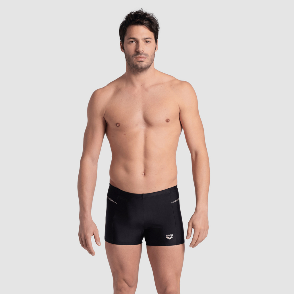 Arena M Arena Pro_File Swim Short Graphic Swim Short in SCHWARZ
