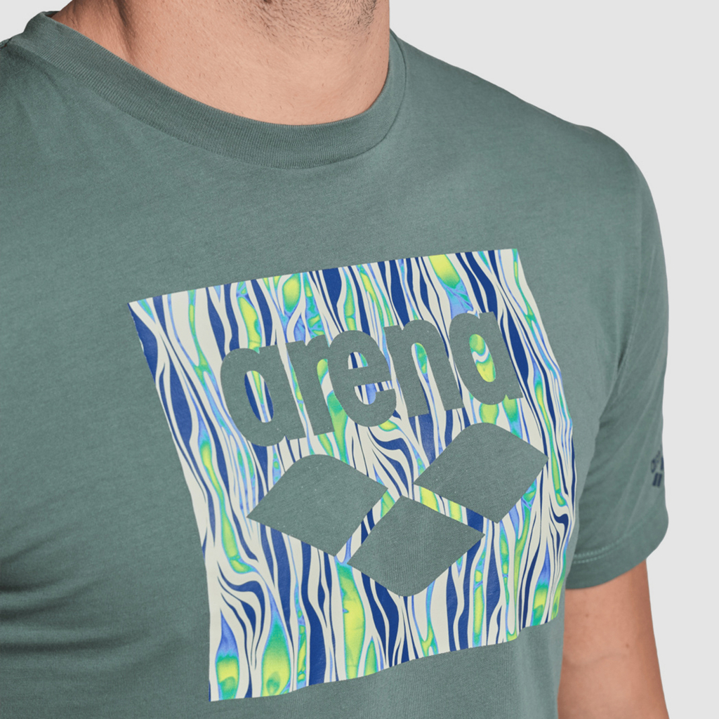 Arena T-Shirt Solid Cotton in GRÜN
