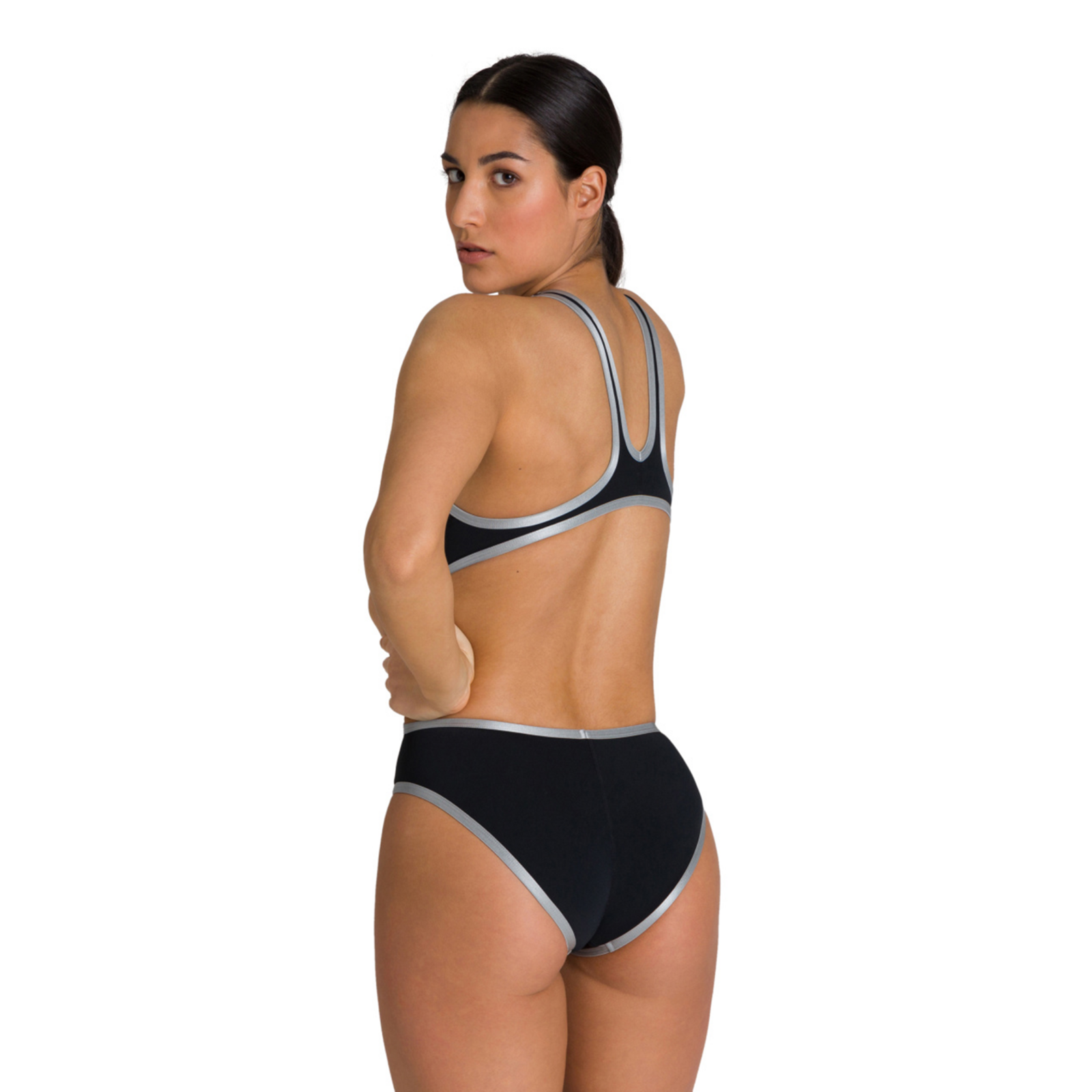 Arena W Arena One Biglogo One Piece Badeanzug in SCHWARZ