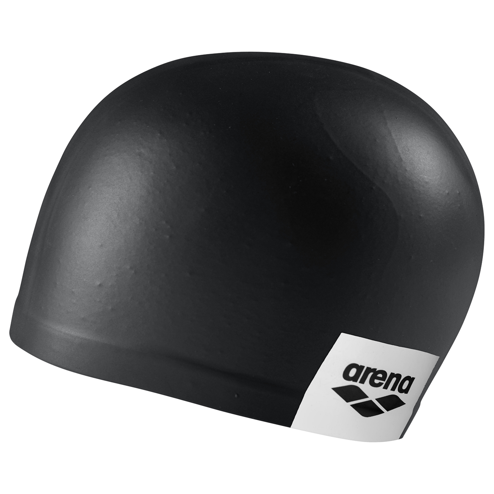 Arena Logo Moulded Cap Trainingsbadekappe in SCHWARZ