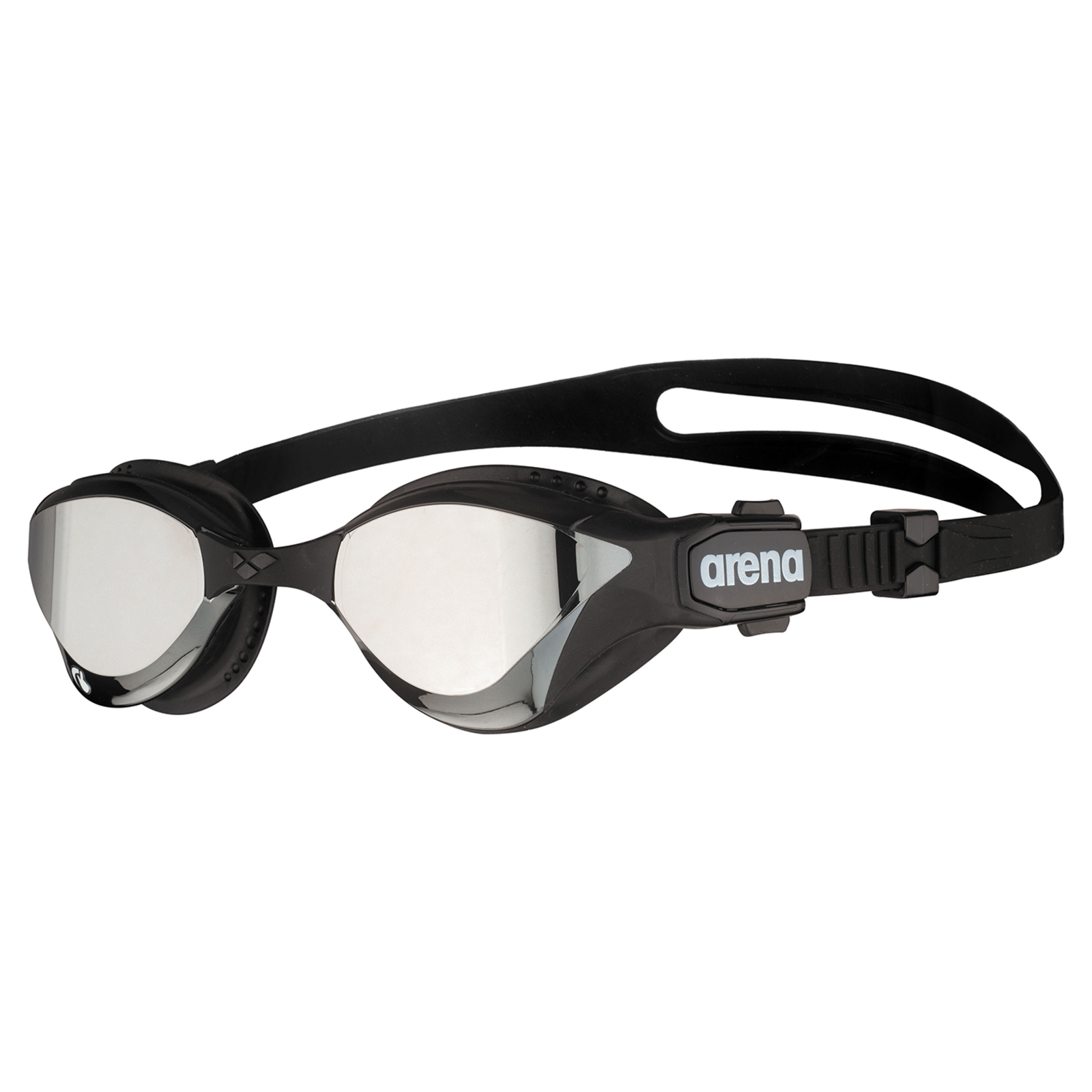 Arena Cobra Tri Swipe Mirror Wettkampfschwimmbrille in SCHWARZ