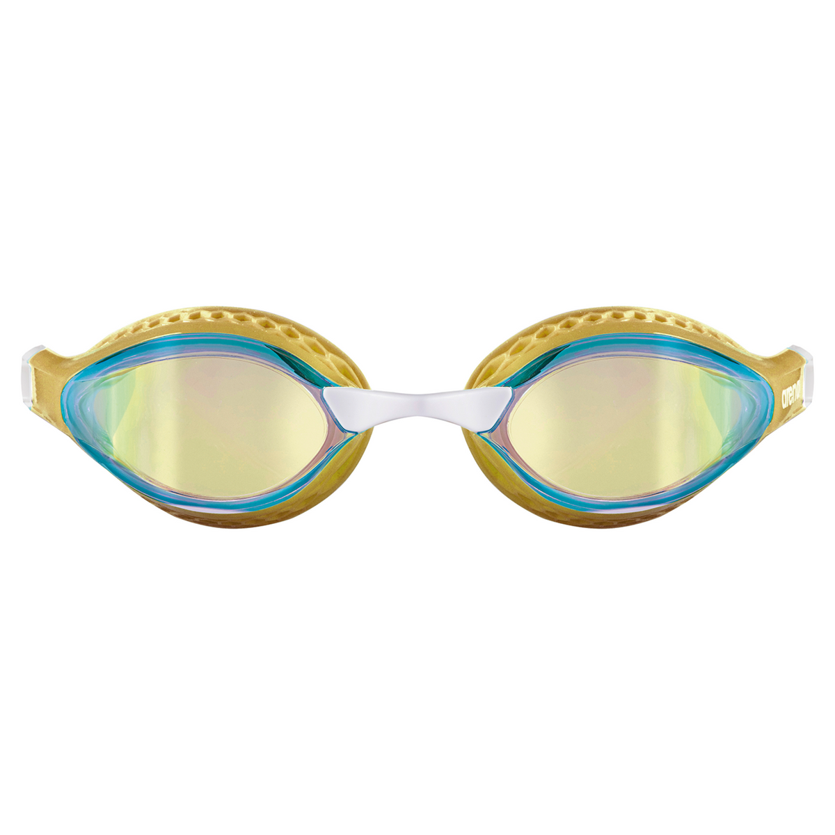 Arena Air-Speed Mirror Wettkampfschwimmbrille in BEIGE