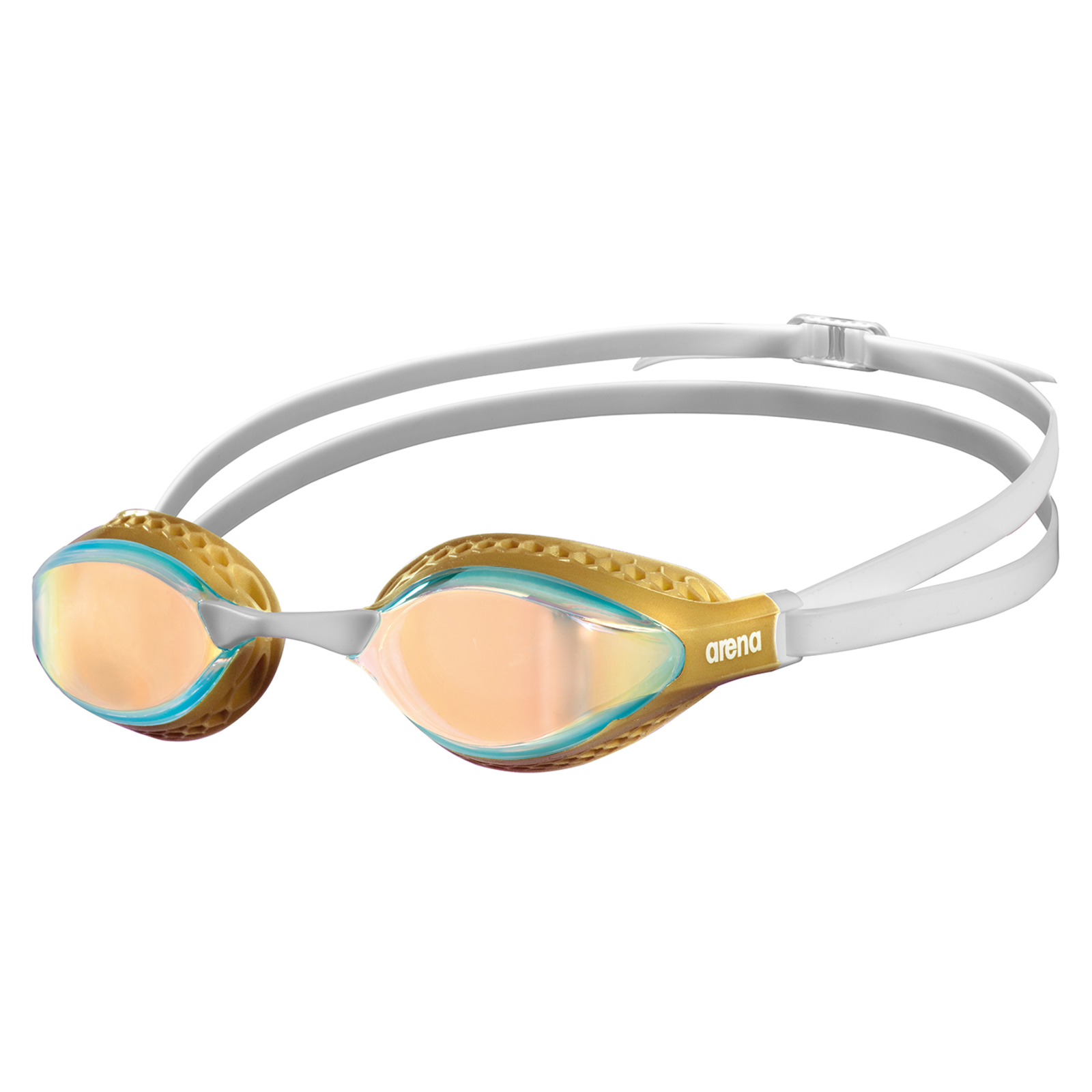 Arena Air-Speed Mirror Wettkampfschwimmbrille in BEIGE