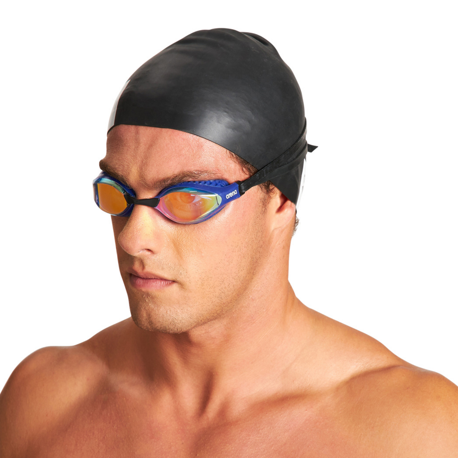 Arena Air-Speed Mirror Wettkampfschwimmbrille in BLAU