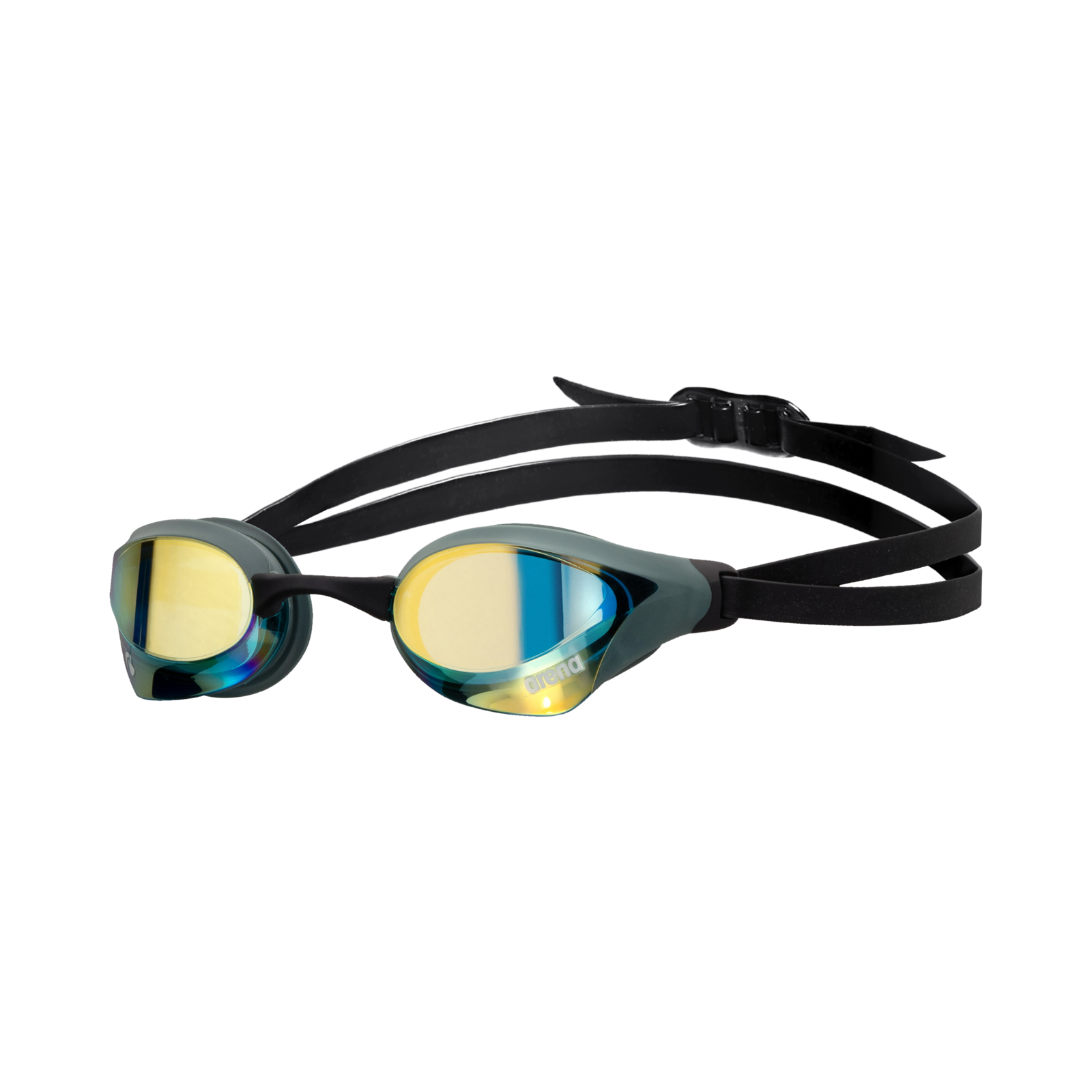 Arena Cobra Core Swipe Mirror Wettkampfschwimmbrille in SCHWARZ