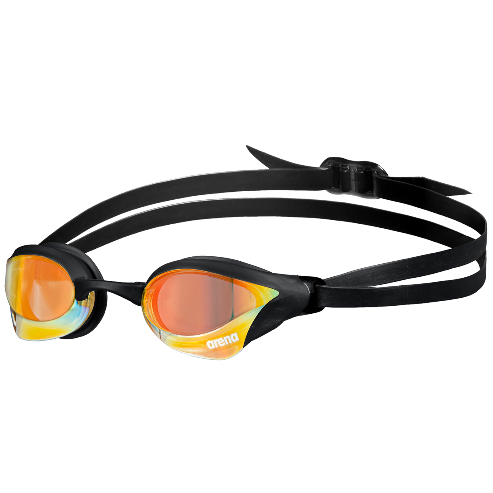 Arena Cobra Core Swipe Mirror Trainingsschwimmbrille in SCHWARZ