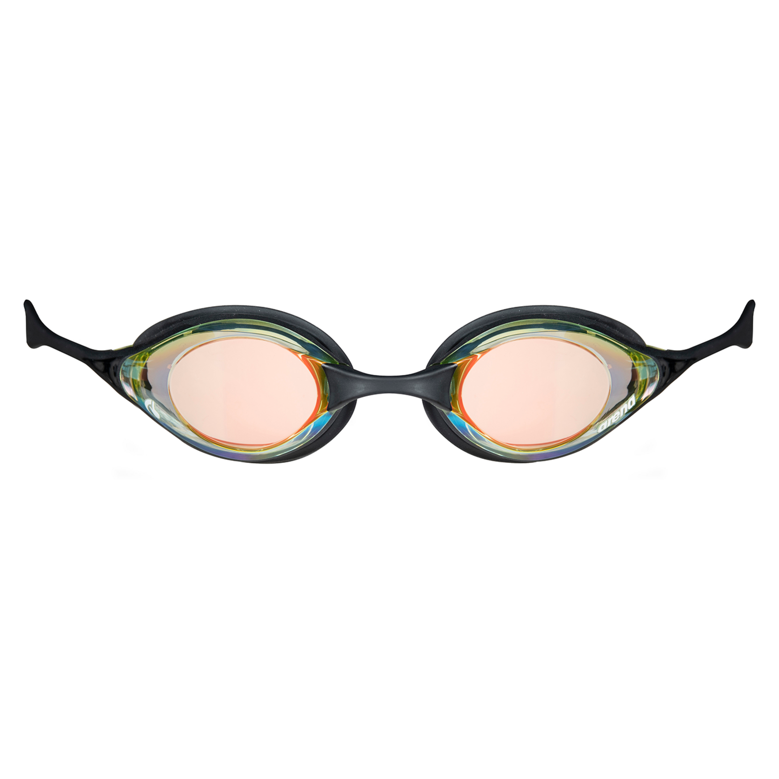 Arena Cobra Original Swipe Mirror Wettkampfschwimmbrille in SCHWARZ