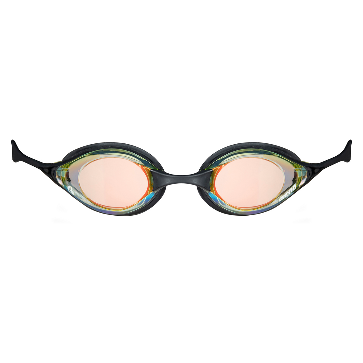 Arena Cobra Original Swipe Mirror Wettkampfschwimmbrille in SCHWARZ