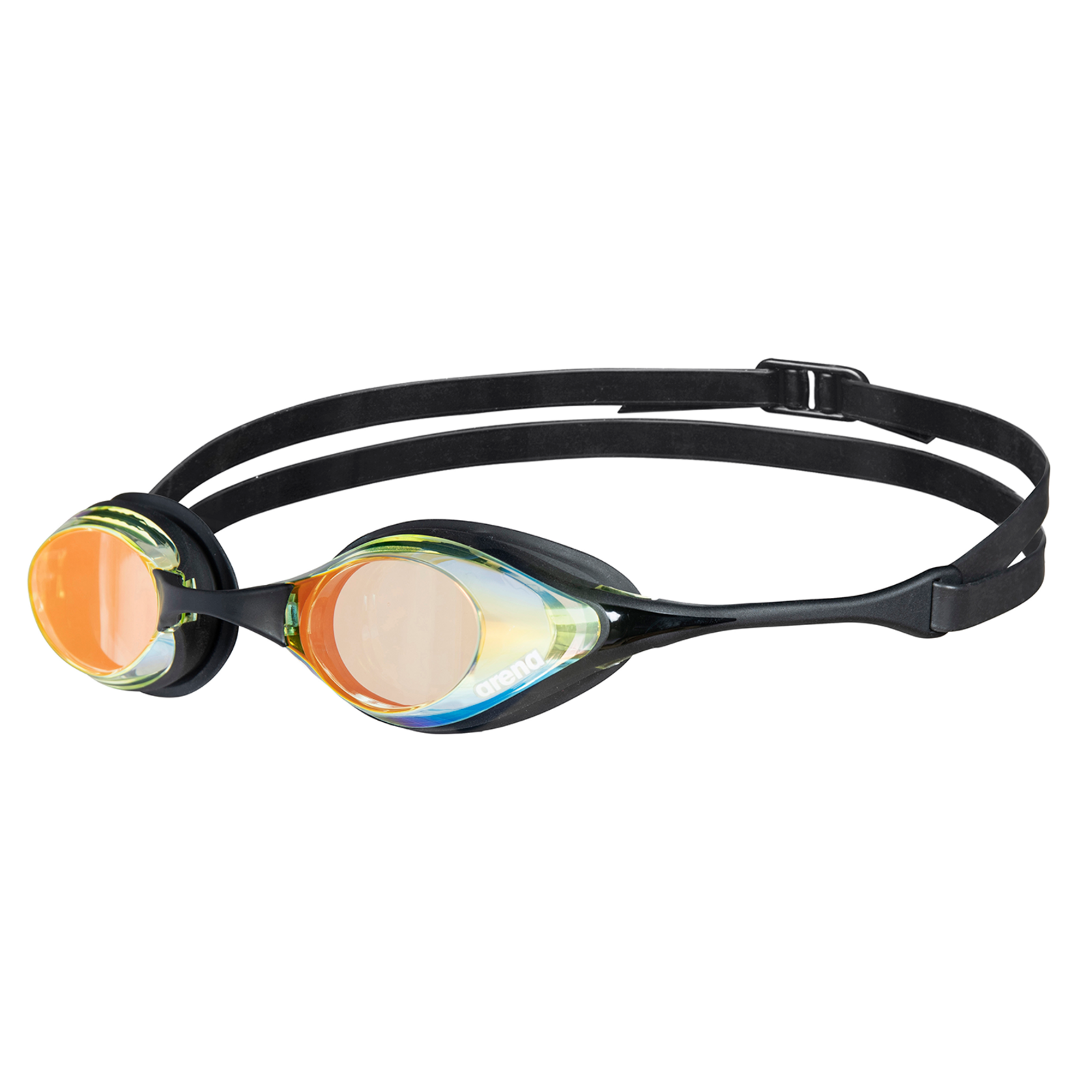 Arena Cobra Original Swipe Mirror Wettkampfschwimmbrille in SCHWARZ