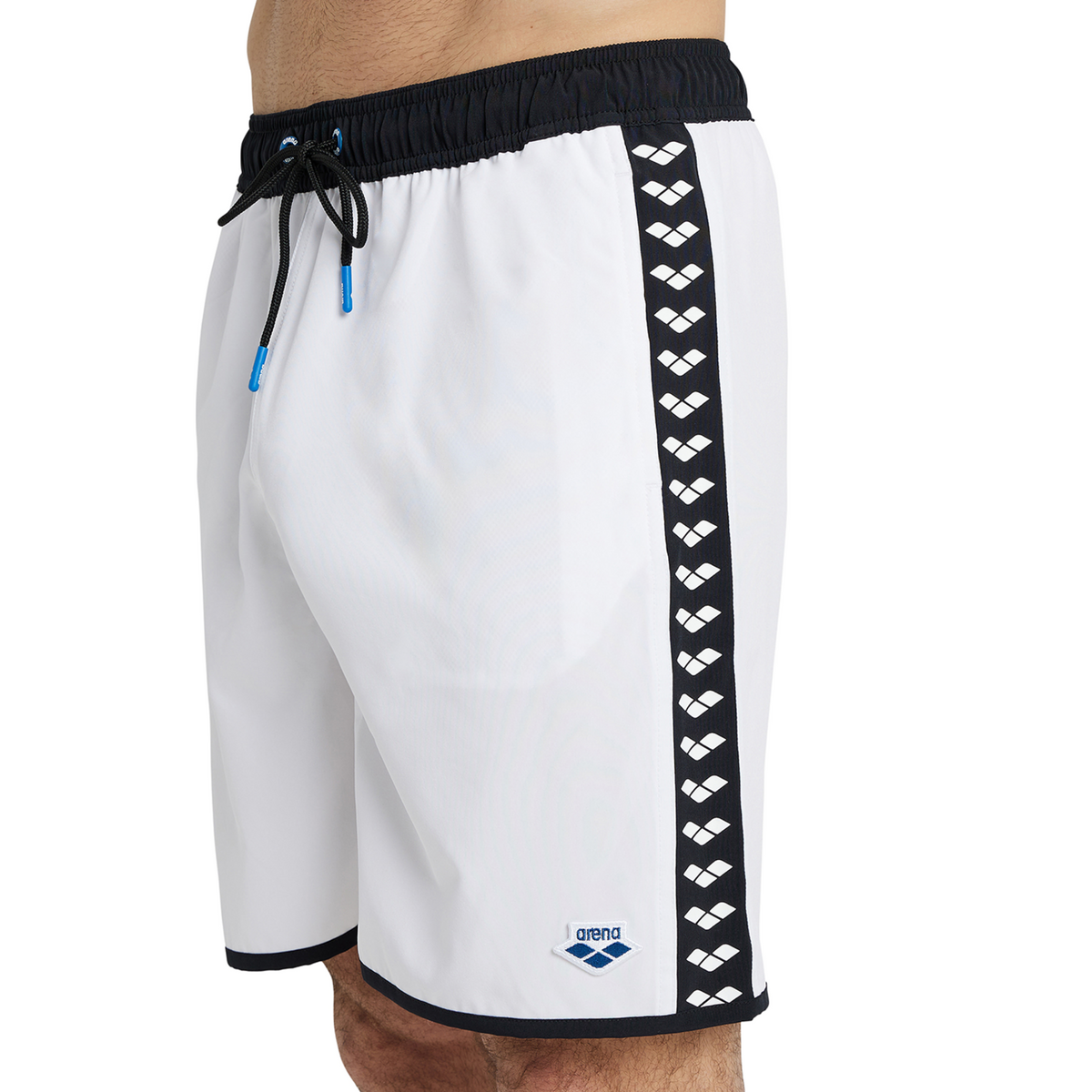 Arena Icons Team Stripe Unisex Bermuda in WEISS