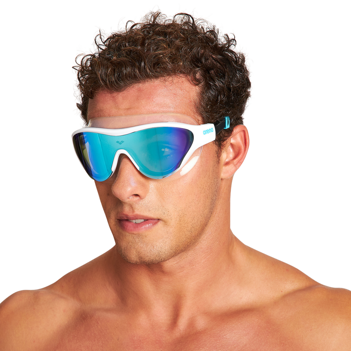 Arena The One Mask Mirror Trainingsschwimmbrille in BLAU