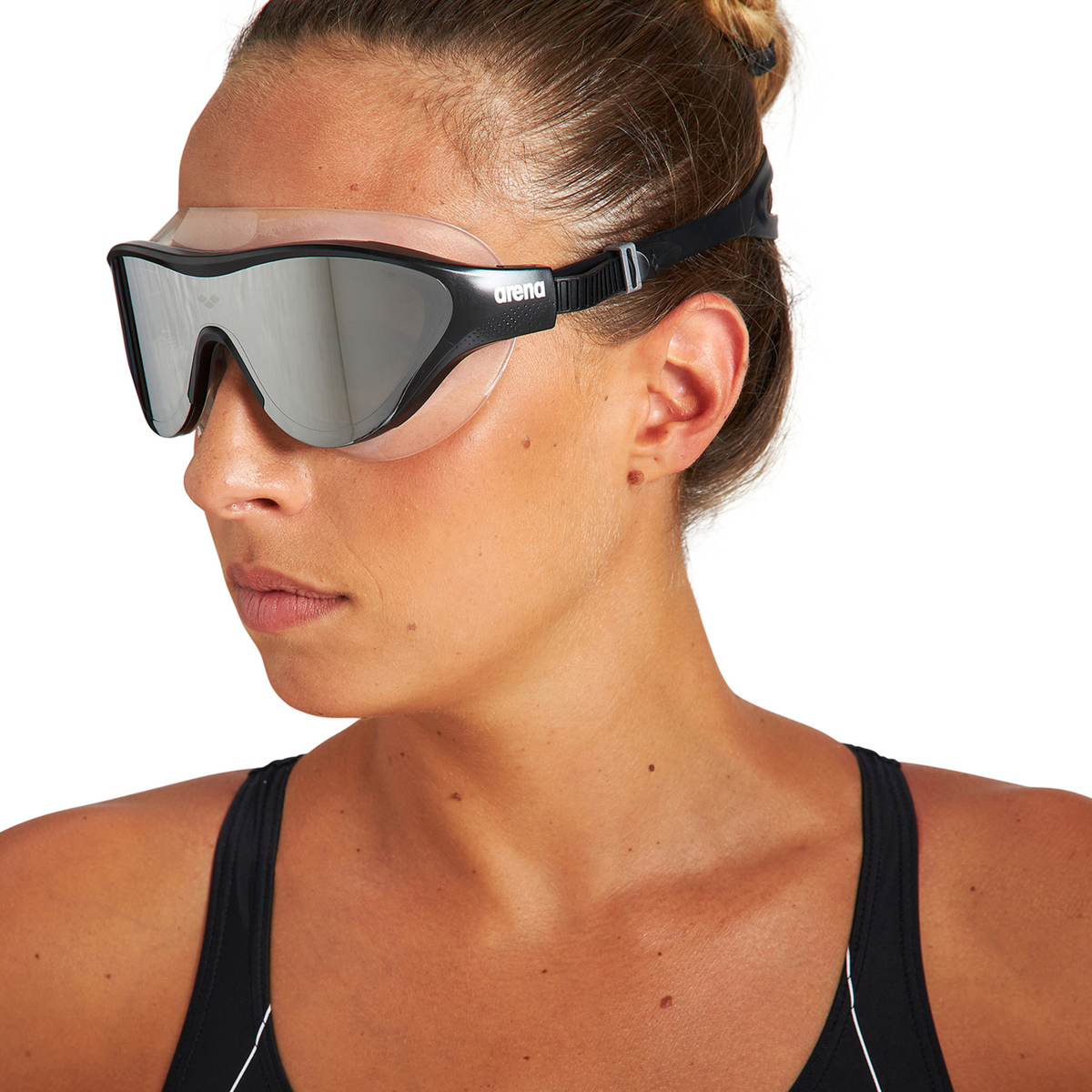 Arena The One Mask Mirror Trainingsschwimmbrille in SCHWARZ