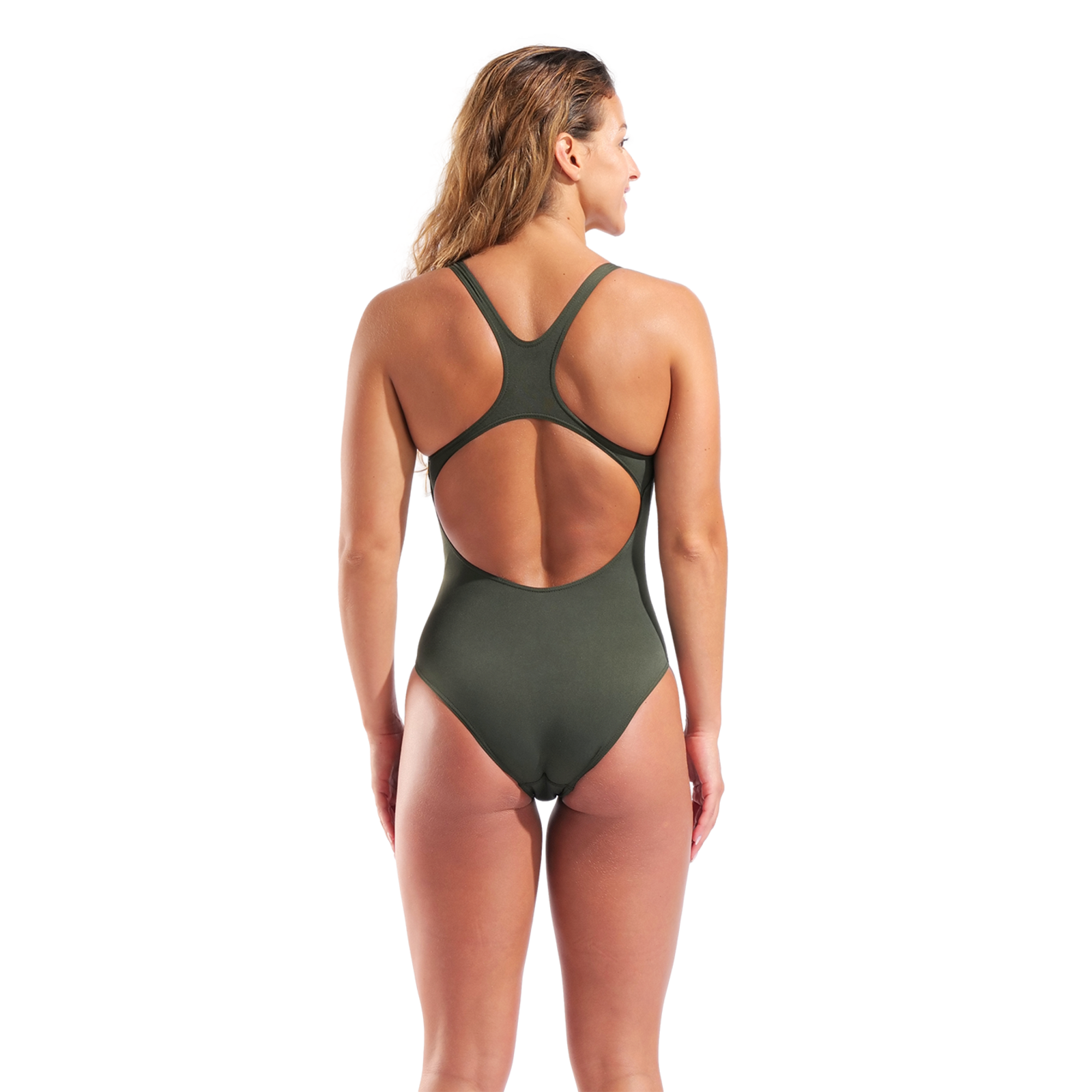 Arena Team Swimsuit Swim Pro Solid Badeanzug in GRÜN