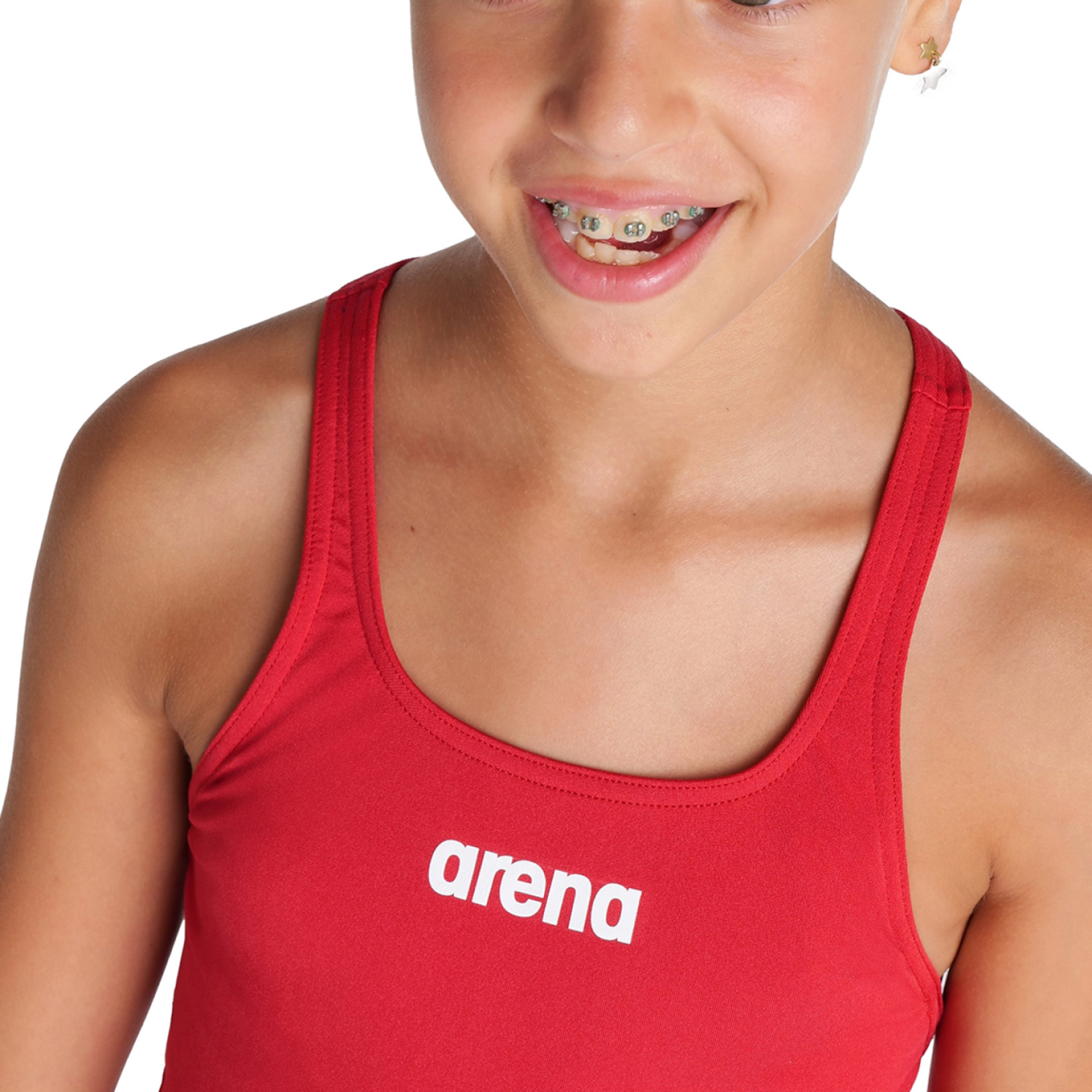 Arena Team Swimsuit Swim Pro Solid Badeanzug in ROT