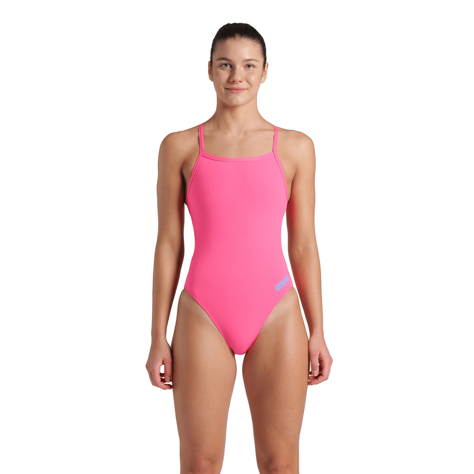 Arena Team Swimsuit Challenge Solid Badeanzug in PINK
