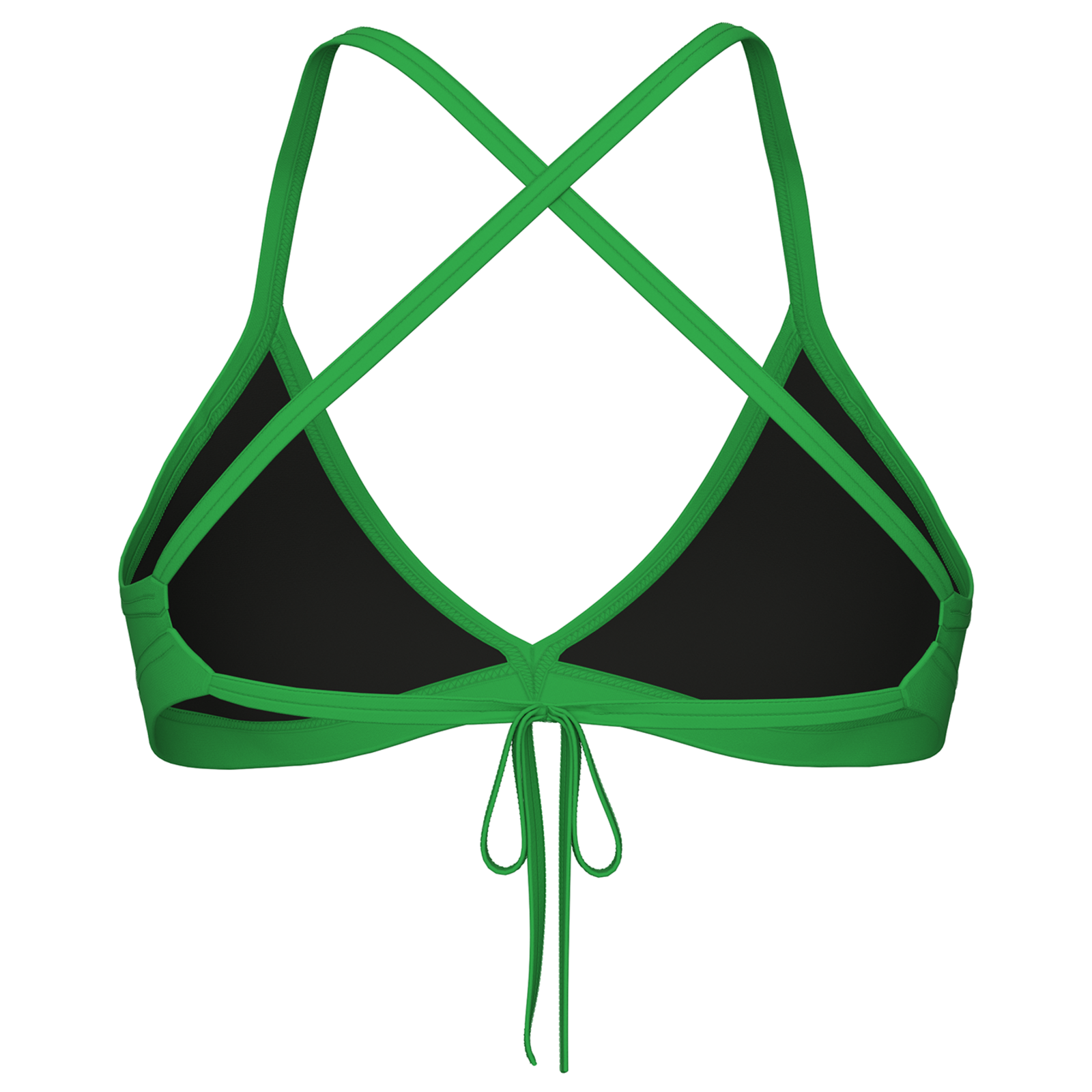 Arena Team Swim Top Tie Back Solid Bikini in GRÜN