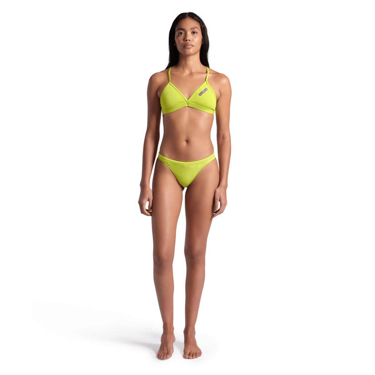 Arena Team Swim Bottom Solid Bikini in GELB