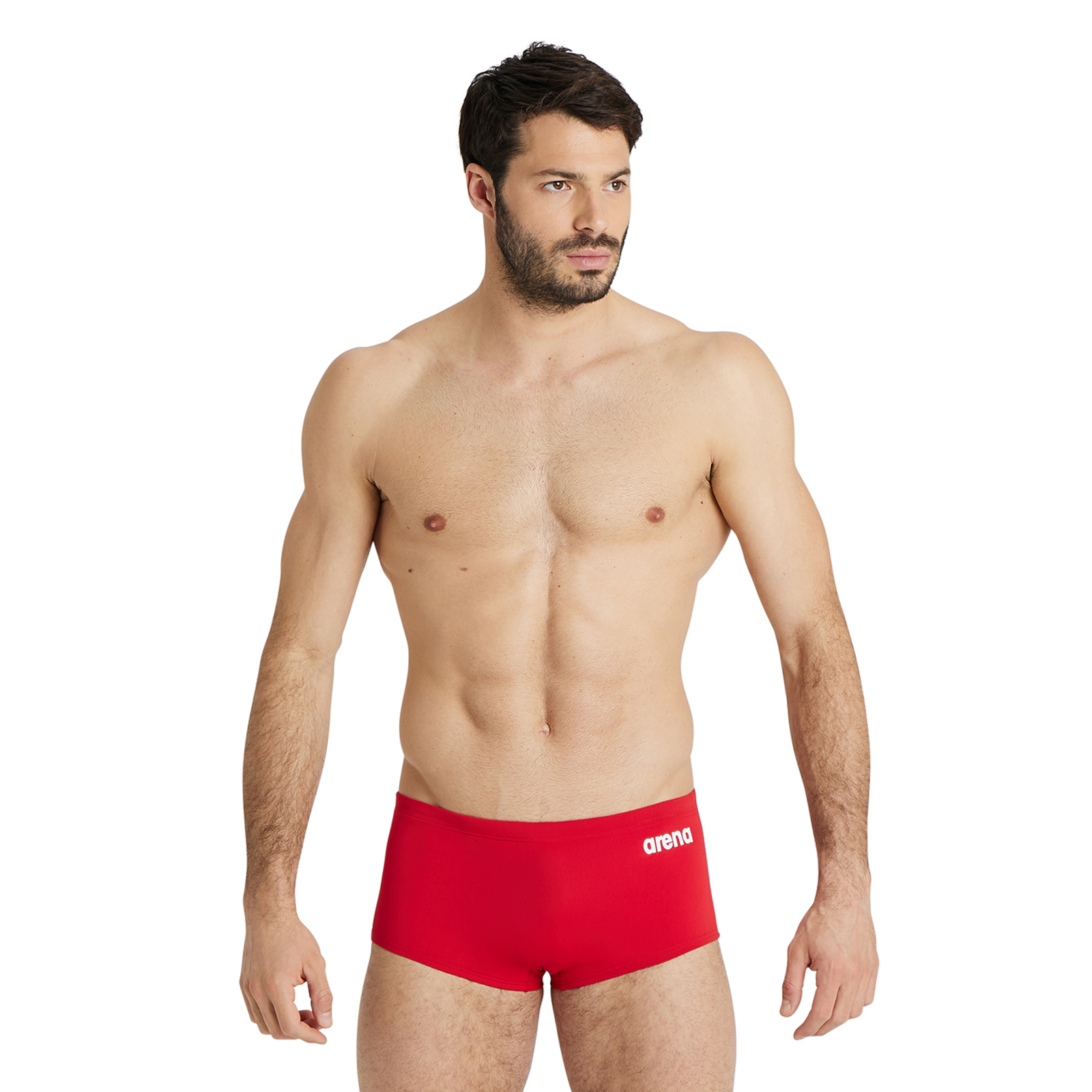 Arena Team Swim Low Waist Short Solid in ROT