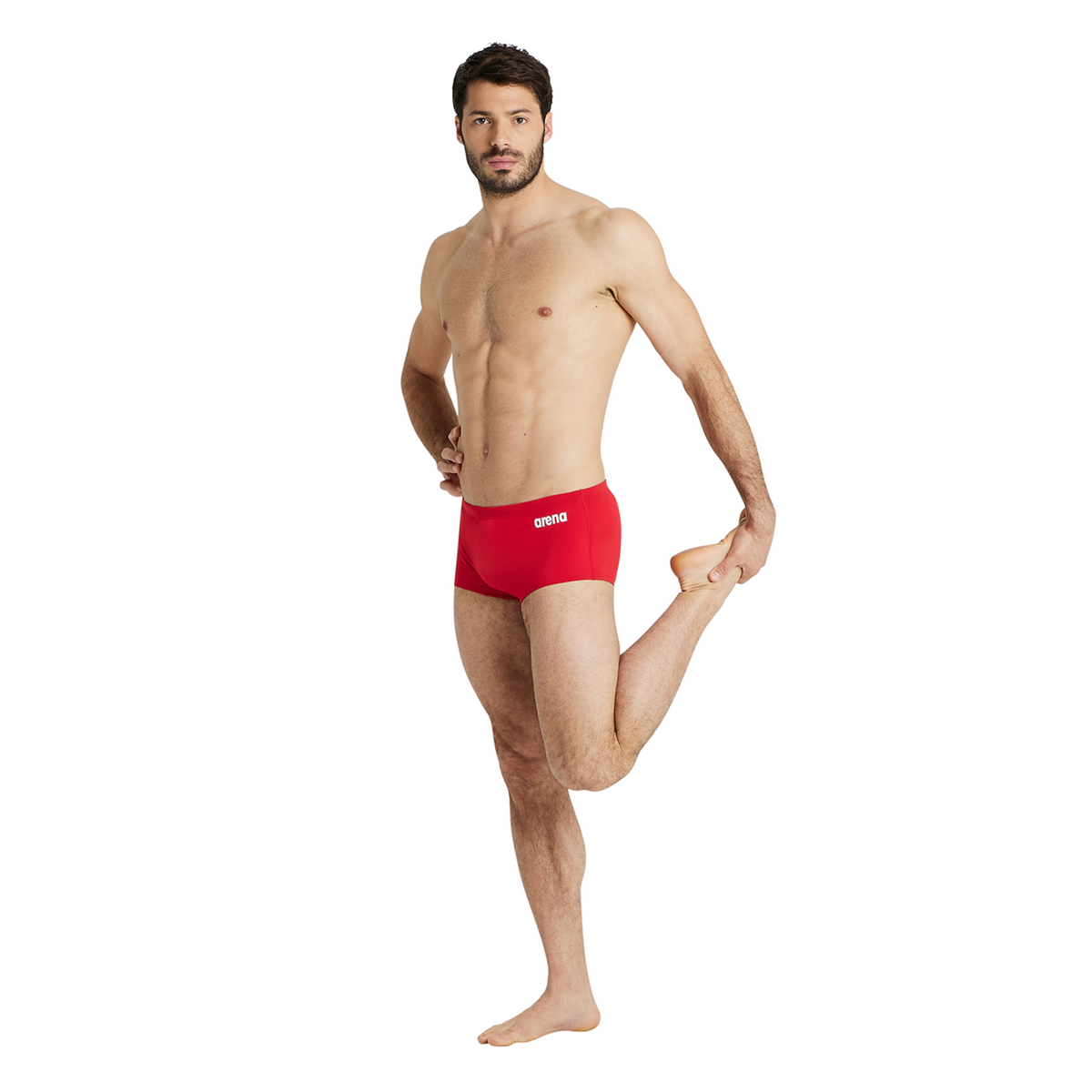 Arena Team Swim Low Waist Short Solid in ROT