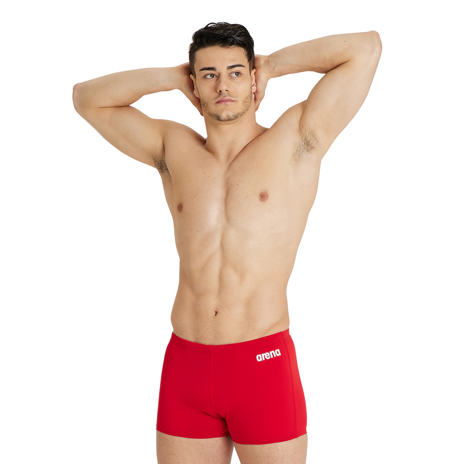 Arena Team Swim Short Solid in ROT
