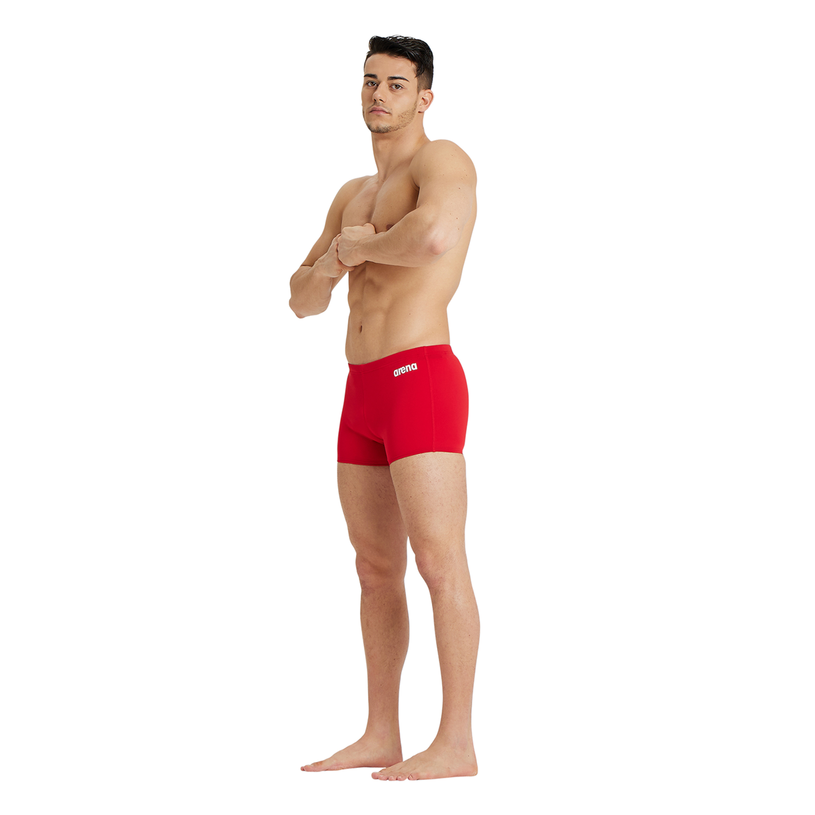 Arena Team Swim Short Solid in ROT