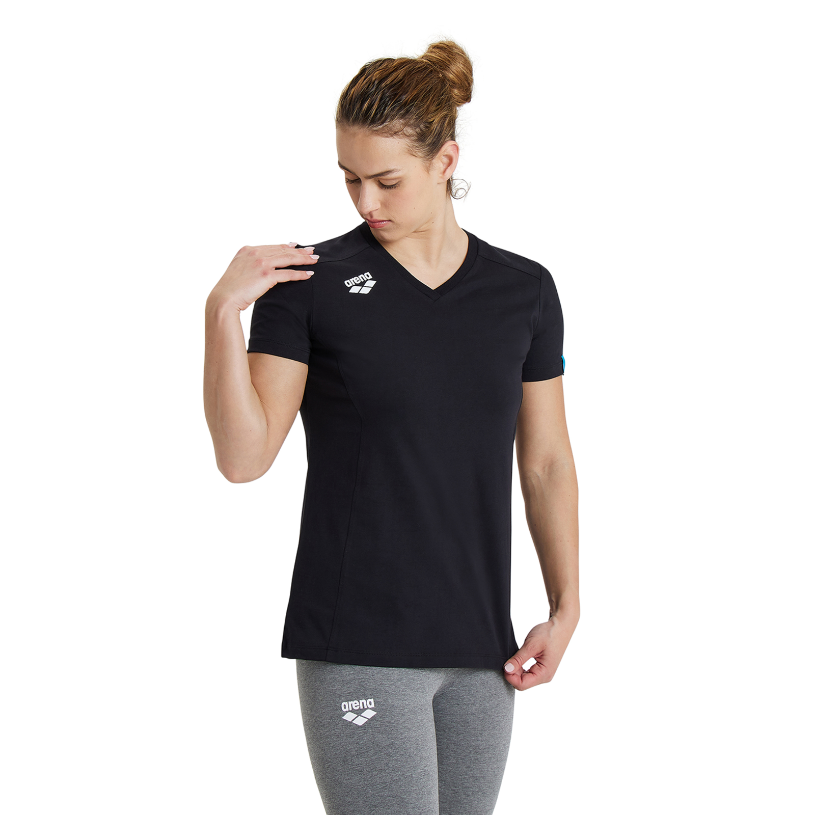 Arena Team T-Shirt Panel in SCHWARZ
