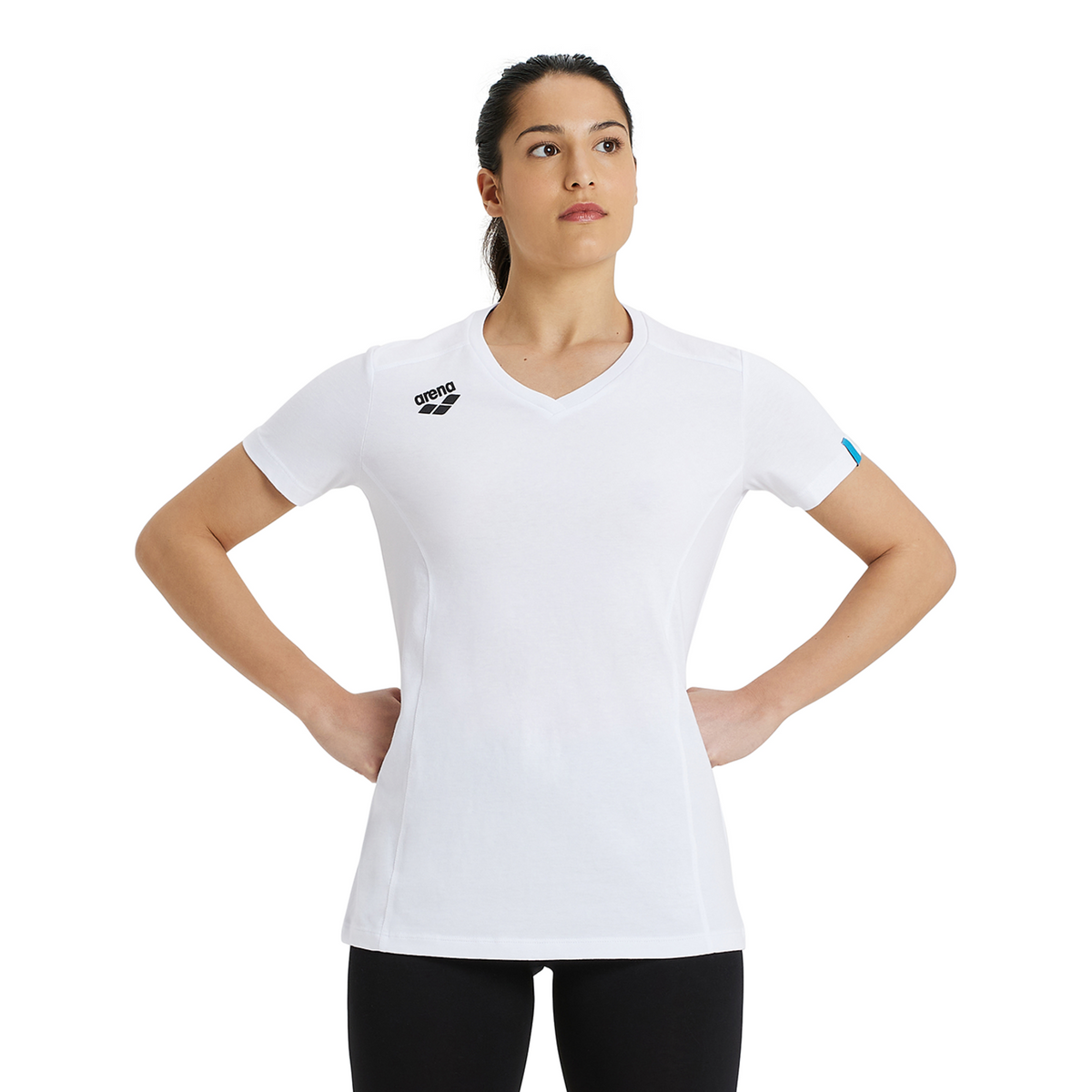 Arena Team T-Shirt Panel in WEISS