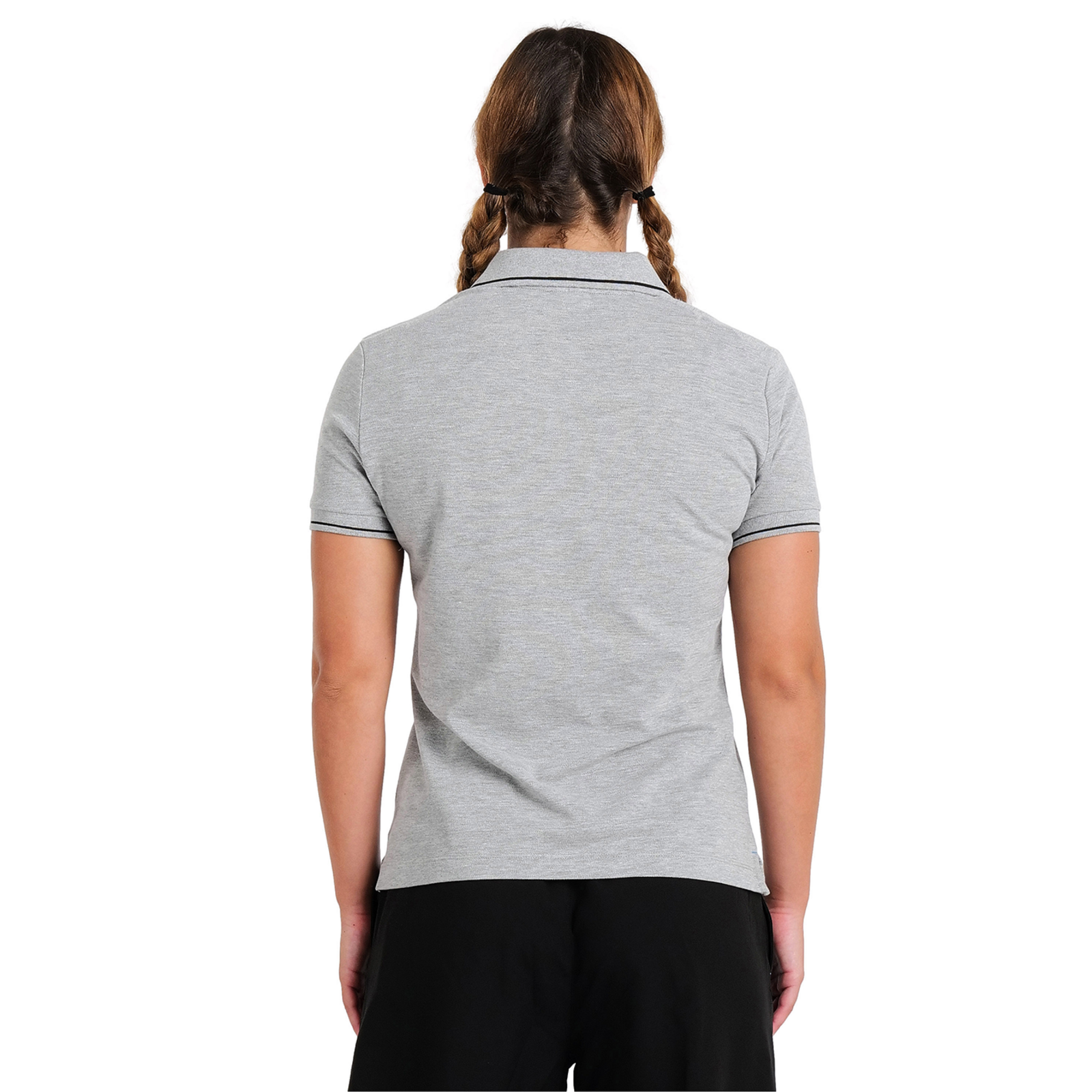 Arena Team Poloshirt Solid Cotton in GRAU