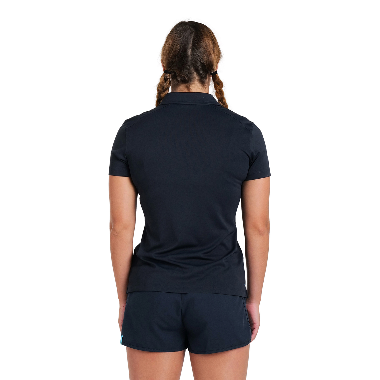 Arena Team Poloshirt Solid in SCHWARZ