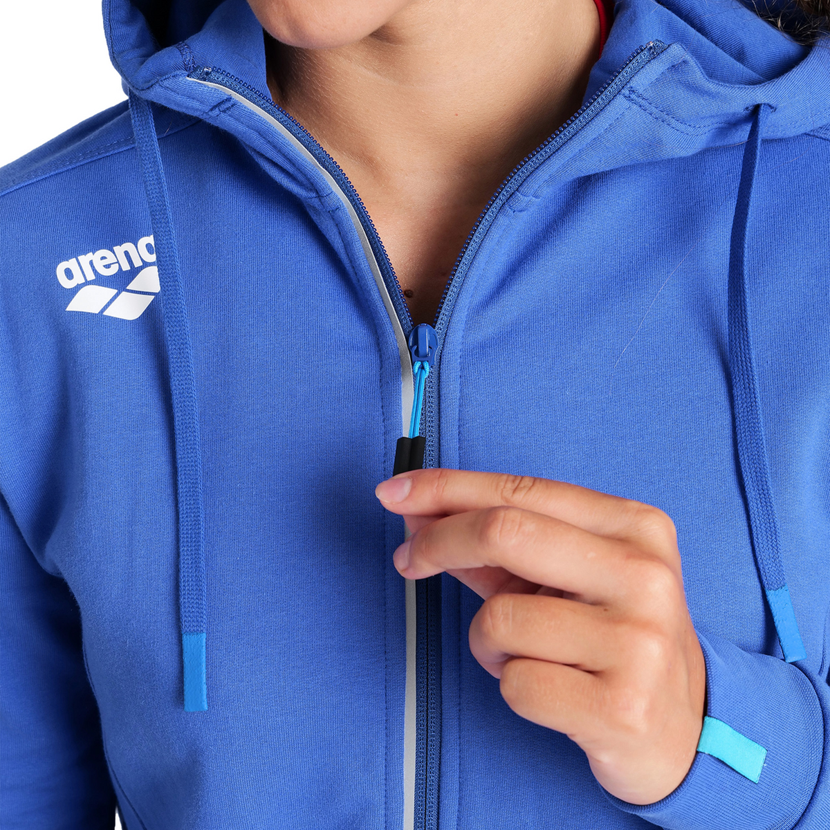 Arena Team Hooded Jacket Panel in BLAU