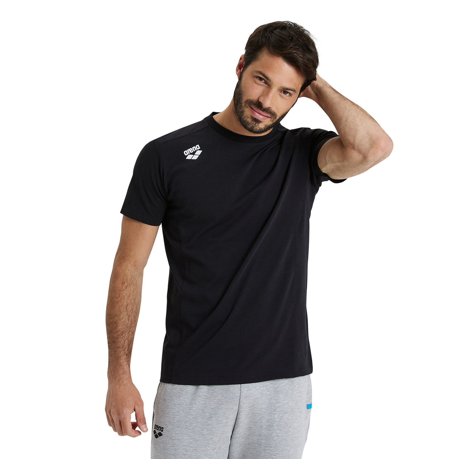Arena Team T-Shirt Panel in SCHWARZ
