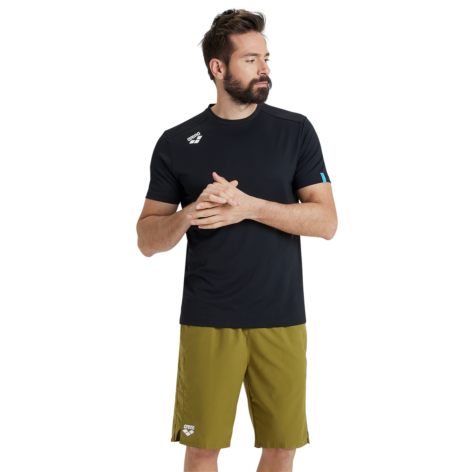 Arena Team T-Shirt Solid in SCHWARZ