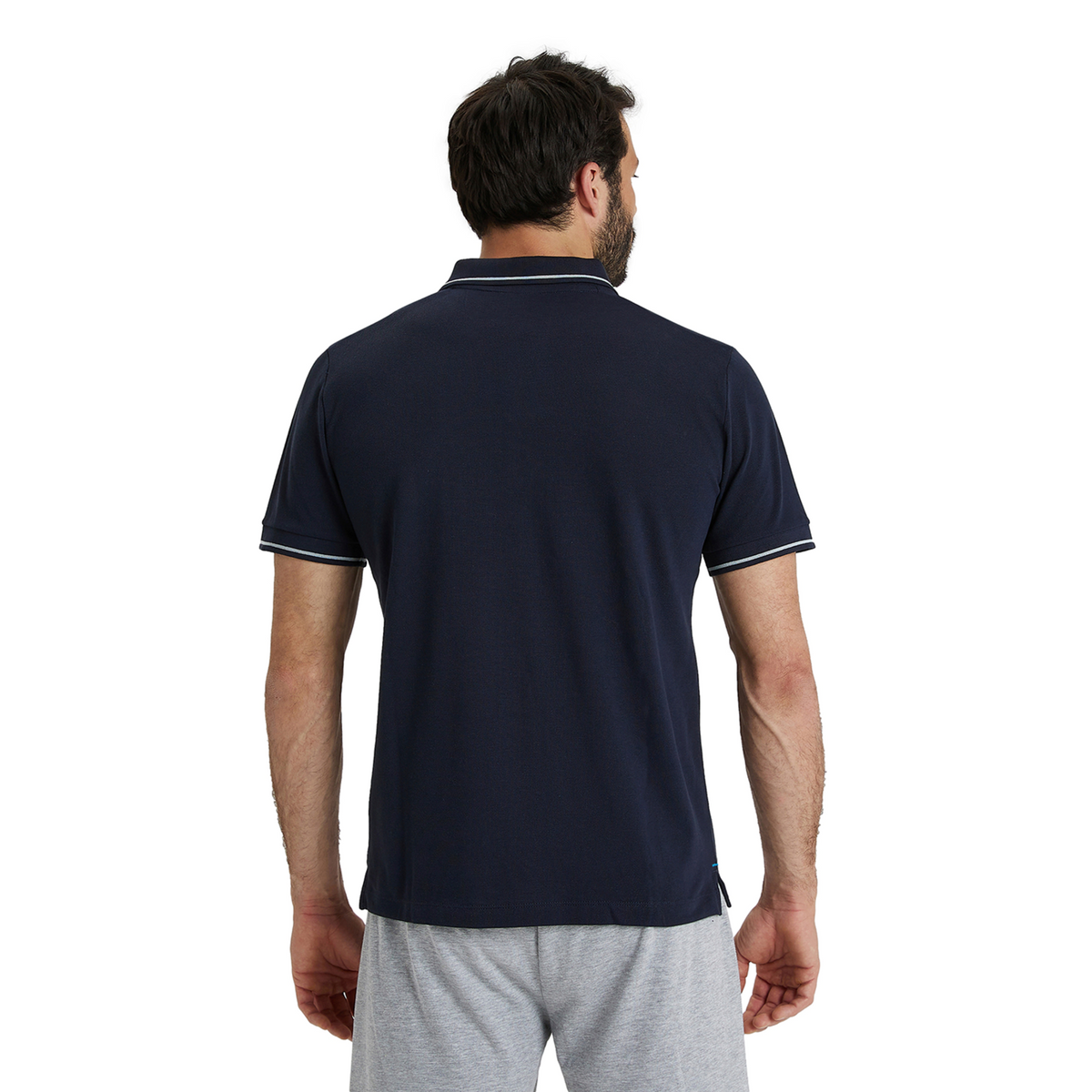 Arena Team Poloshirt Solid Cotton in SCHWARZ