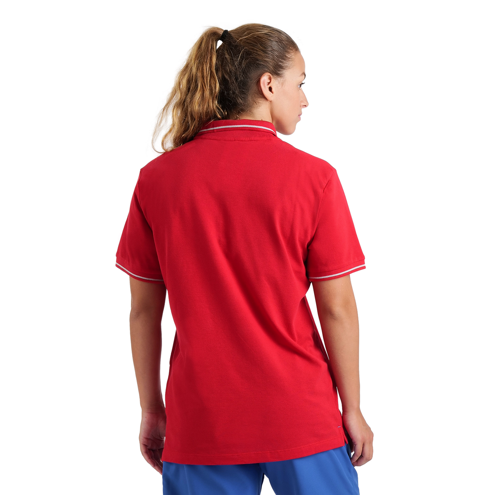 Arena Team Poloshirt Solid Cotton in ROT