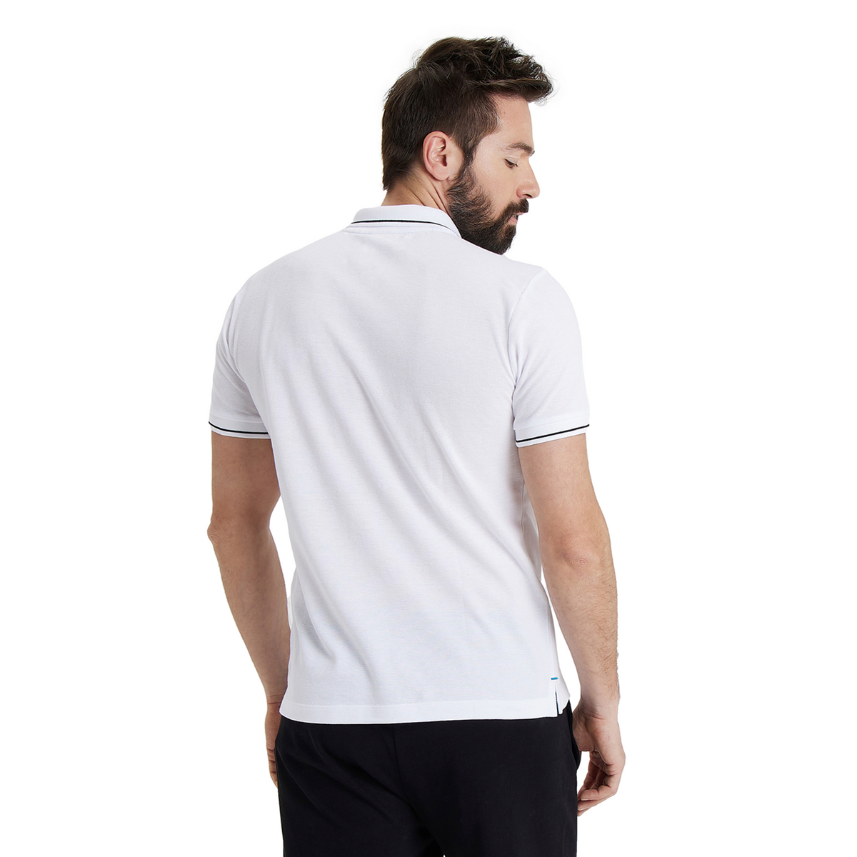 Arena Team Poloshirt Solid Cotton in WEISS