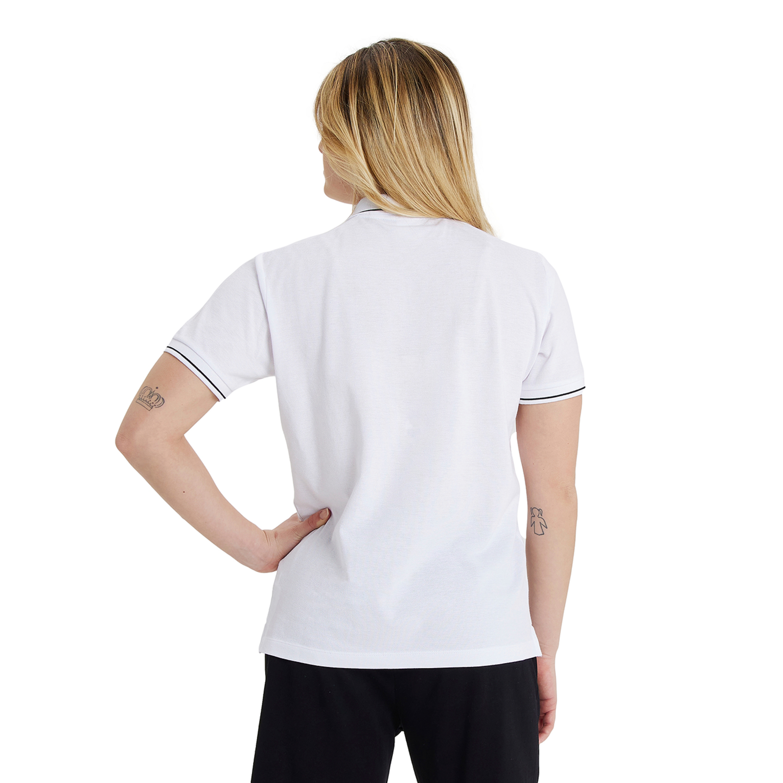 Arena Team Poloshirt Solid Cotton in WEISS
