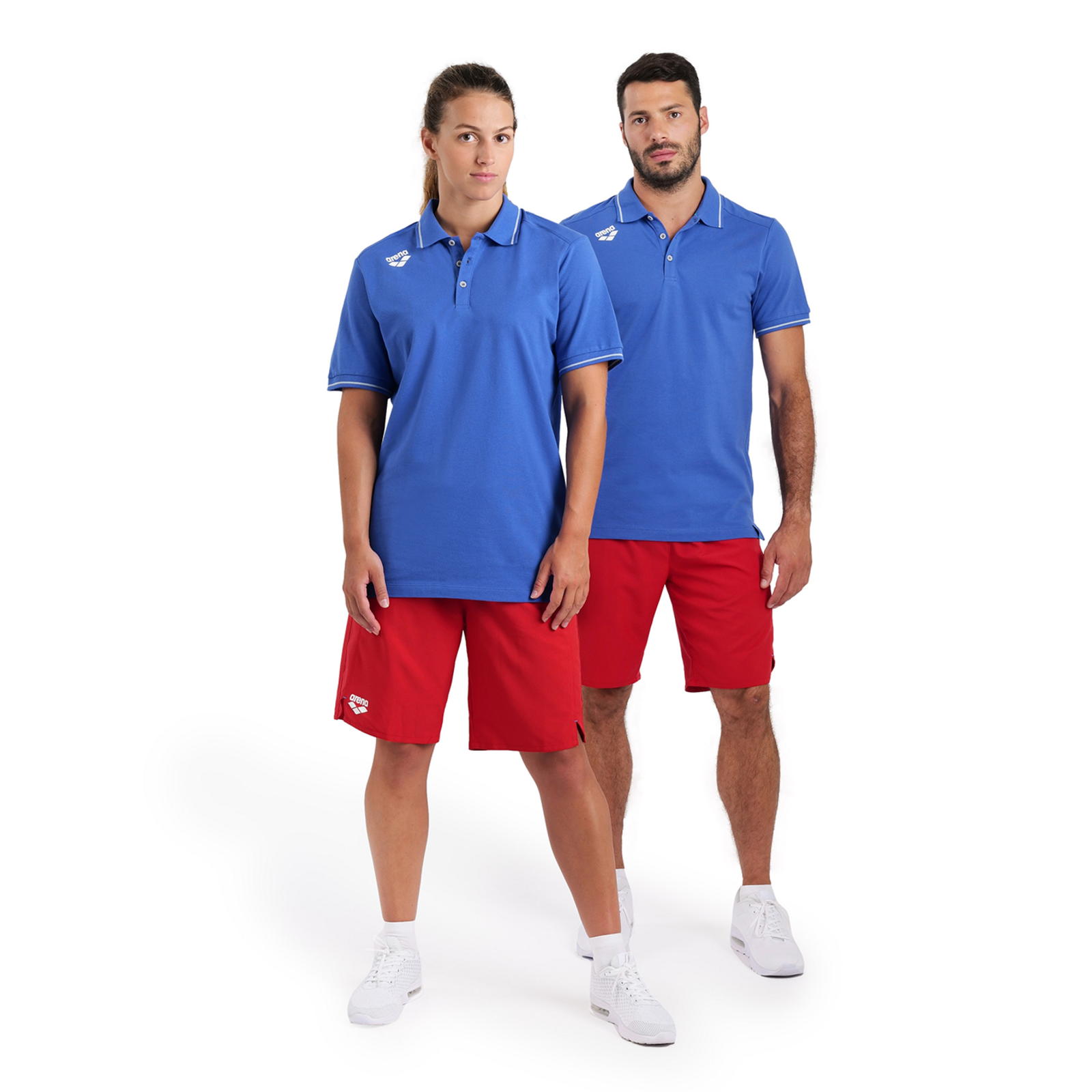 Arena Team Poloshirt Solid Cotton in BLAU