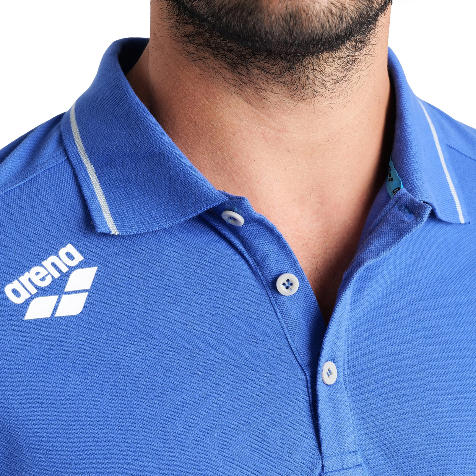 Arena Team Poloshirt Solid Cotton in BLAU