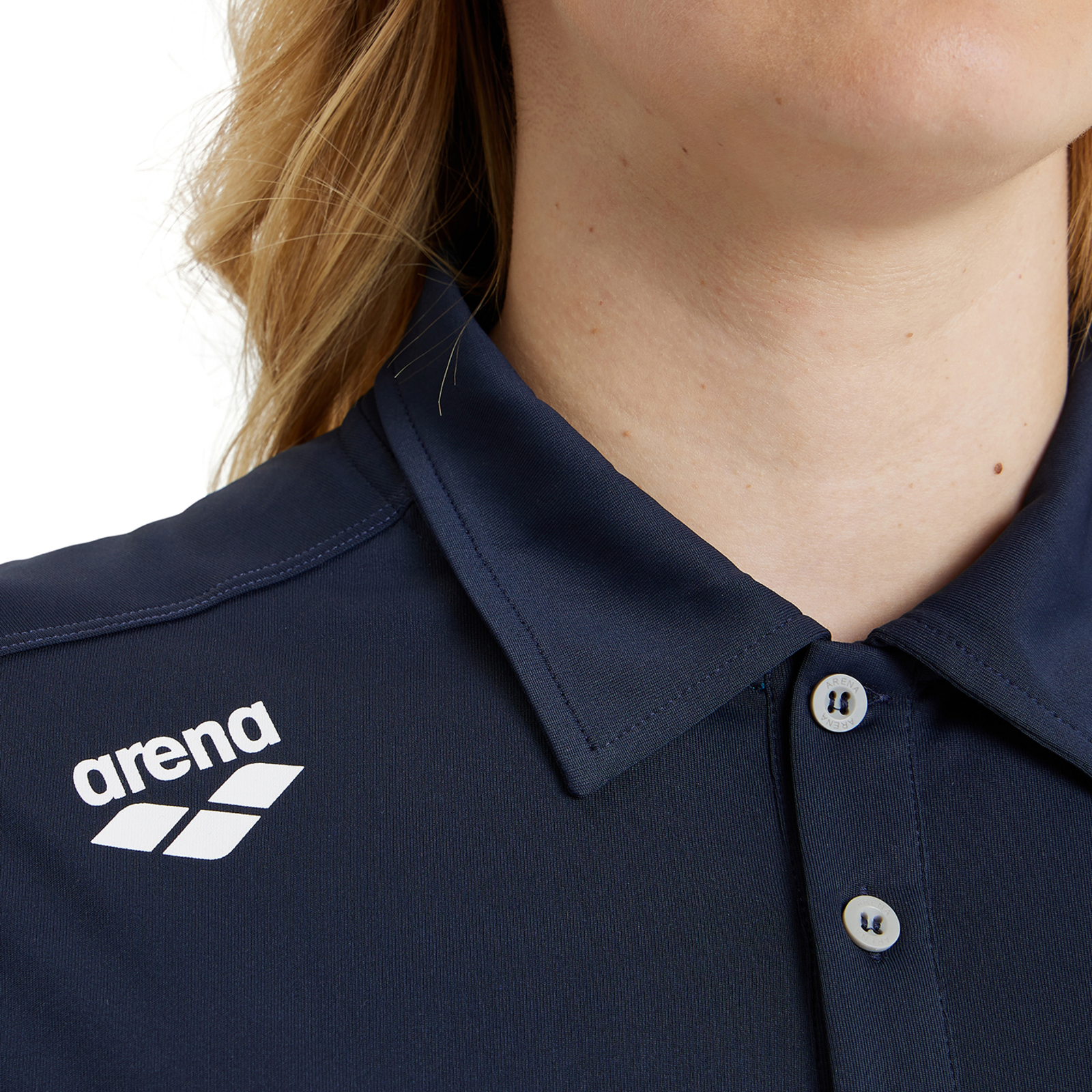 Arena Team Poloshirt Solid in BLAU